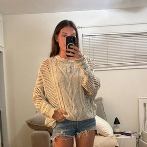 Brandy Melville Cream Knit Sweater